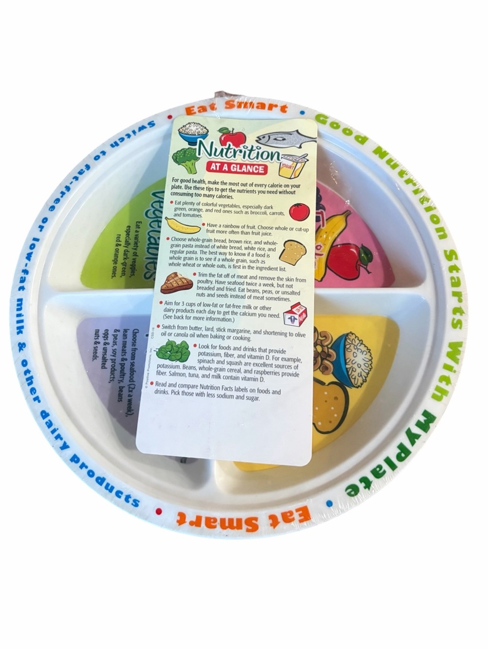 MyPlate Portion Control Meal Plate & Nutrition Guide